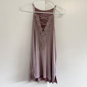 American Eagle Soft & Sexy Lace-up Tank - Size S